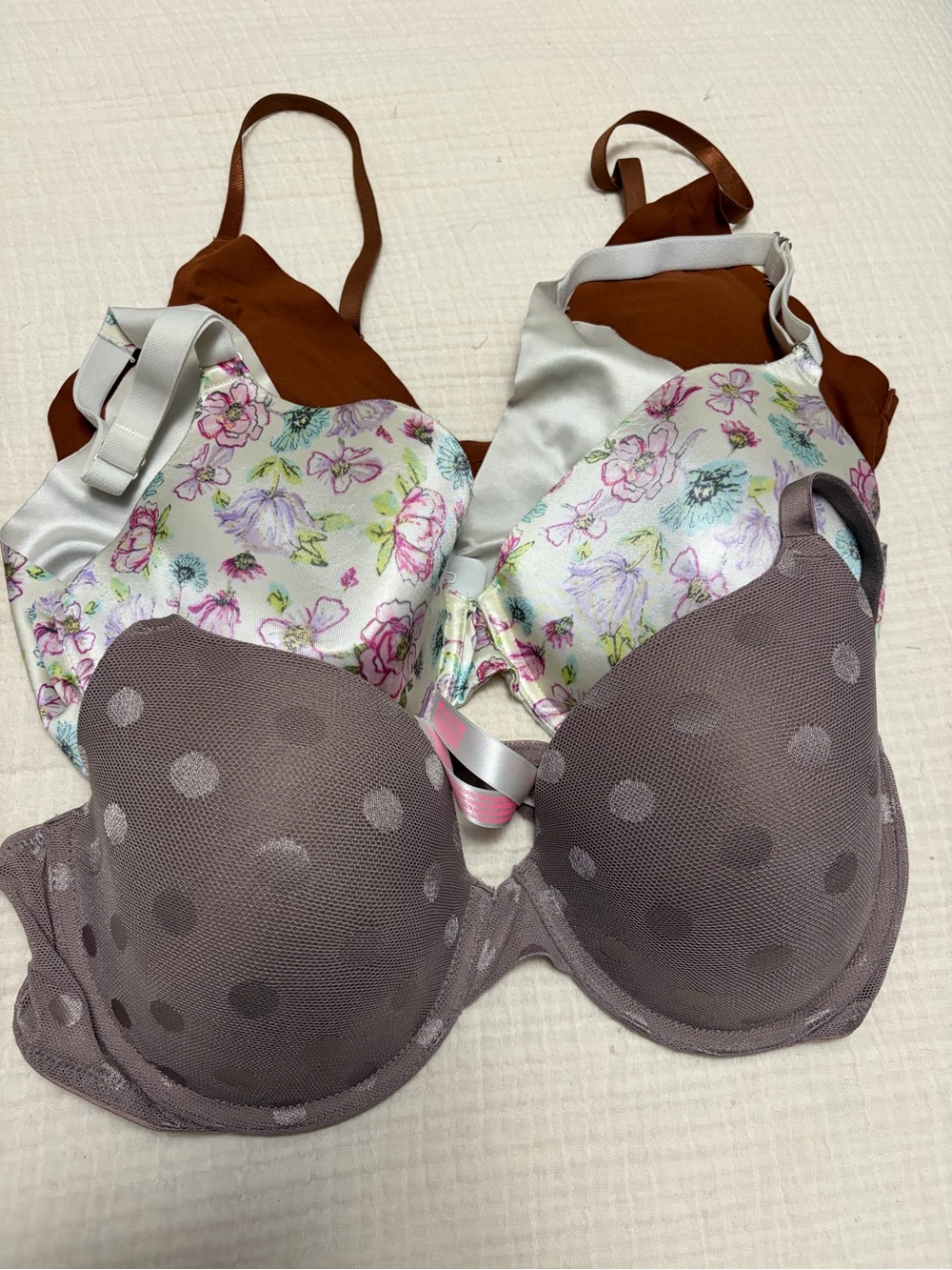 Women’s Bra Lot 38C Large, PINK, No Boundaries, and Danskin